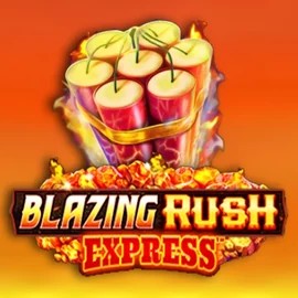 Blazing Rush Express online game logo by AreaVegas on spinsteins.gr