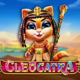 Cleocatra online game logo by Pragmatic Play on spinsteins.gr